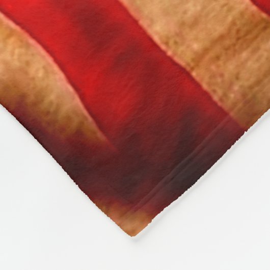 Couverture Polaire Blanche Drapeau Américain De Cerf, (Coin)