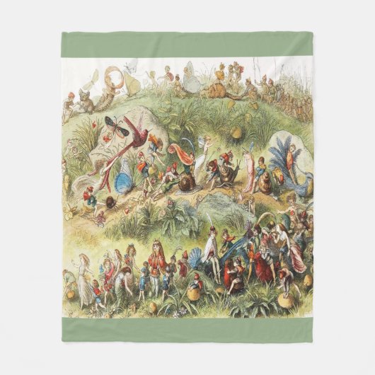 Couverture Polaire Blanche Elf King Fleece (Devant)