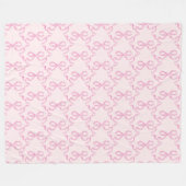 Couverture Polaire Blanche en cou rose (Devant (Horizontal))