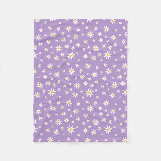 Couverture Polaire Blanche en laiton de couleur pourpre (Devant)