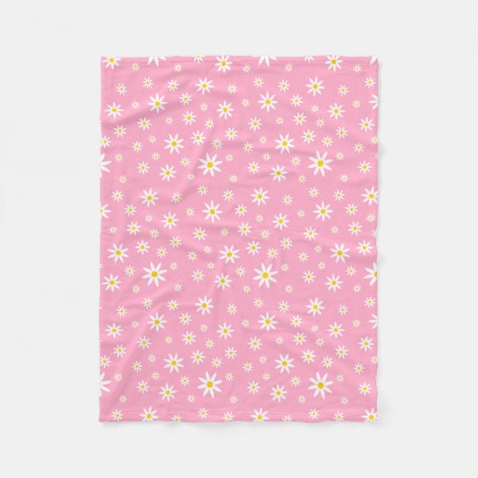 Couverture Polaire Blanche en laiton rose (Devant)