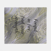 Couverture Polaire Blanche en or liquide (Devant (Horizontal))