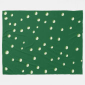 Couverture Polaire Blanche En Pelouse Verte Pleine De Ballons De Golf (Devant (Horizontal))