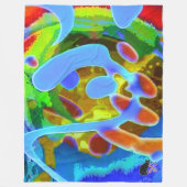 Couverture Polaire Blanche en polaire à persiennes pacifiques (Devant)