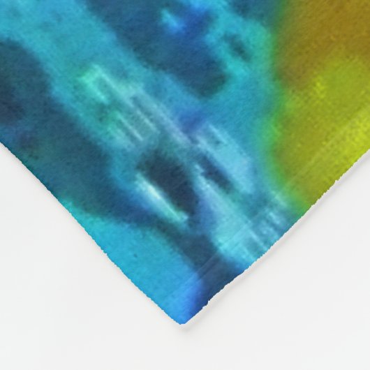 Couverture Polaire Blanche en polaire à persiennes pacifiques (Coin)