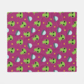 Couverture Polaire Blanche en polaire Alien (Devant (Horizontal))