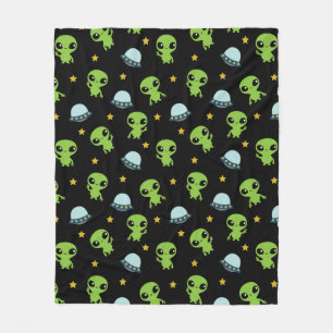 Couverture Polaire Blanche en polaire Alien