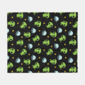 Couverture Polaire Blanche en polaire Alien (Devant (Horizontal))