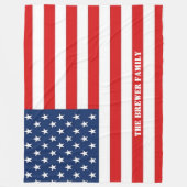 Couverture Polaire Blanche en polaire américaine (Devant)