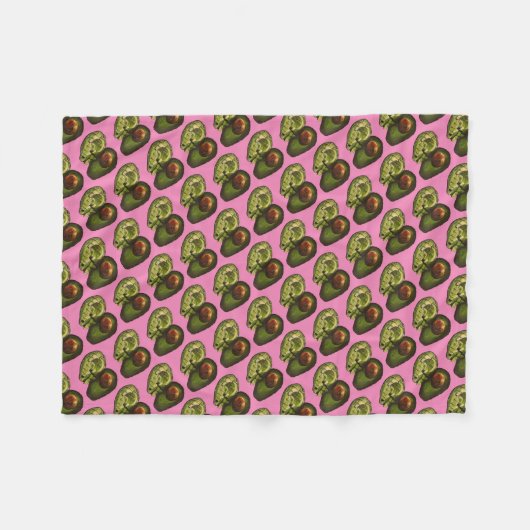 Couverture Polaire Blanche en polaire Avocado (Devant (Horizontal))