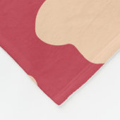 Couverture Polaire Blanche en polaire beige (Coin)