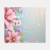 Couverture Polaire Blanche en polaire bleu clair (Devant (Horizontal))