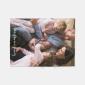 Couverture Polaire Blanche en polaire chaleureuse et confortable avec (Devant (Horizontal))