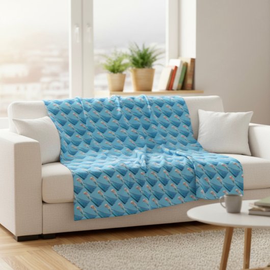 Couverture Polaire Blanche en polaire congelée