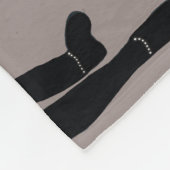 Couverture Polaire Blanche en polaire Danseur Fumer et noir (Coin)