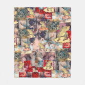 Couverture Polaire Blanche en polaire d'art lamassu (Devant)