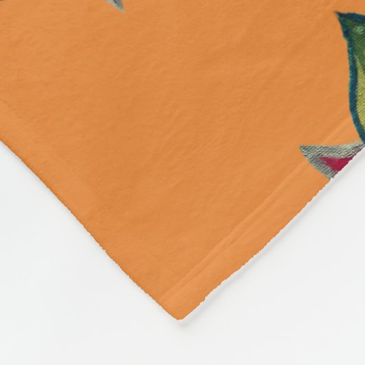 Couverture Polaire Blanche en polaire d'art Mandala (Coin)