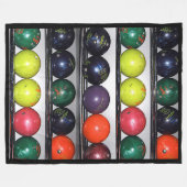 Couverture Polaire Blanche en polaire de Bowling (Devant (Horizontal))