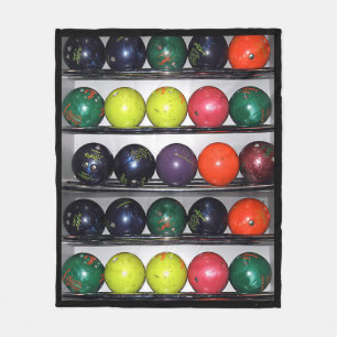 Couverture Polaire Blanche en polaire de Bowling