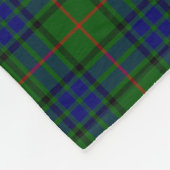 Couverture Polaire Blanche en polaire de Lauder Clan Tartan (Coin)