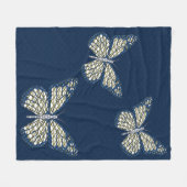 Couverture Polaire Blanche en polaire de monarque juive (Devant (Horizontal))