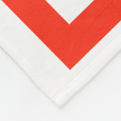 Couverture Polaire Blanche en polaire de Noël de rennes (Coin)