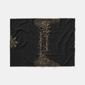 Couverture Polaire Blanche en polaire Dream Wings (Devant (Horizontal))