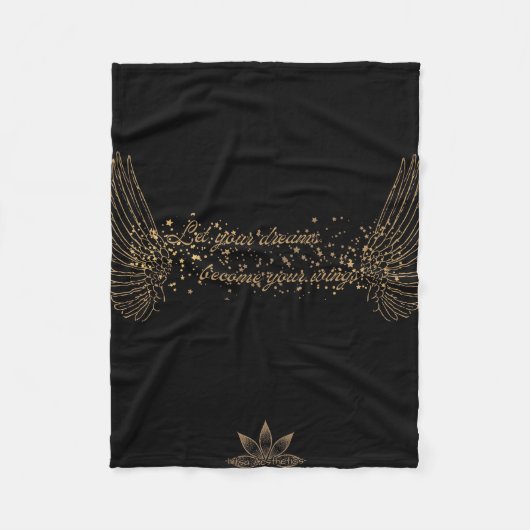 Couverture Polaire Blanche en polaire Dream Wings (Devant)