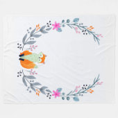 Couverture Polaire Blanche en polaire Fox (Devant (Horizontal))