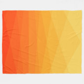 Couverture Polaire Blanche En Polaire Jaune Et Orange (Devant (Horizontal))