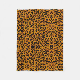 Couverture Polaire Blanche en polaire Leo Pard