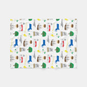 Couverture Polaire Blanche en polaire Massachusetts (Devant (Horizontal))