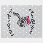 Couverture Polaire Blanche en polaire Miss Shifters (Devant (Horizontal))