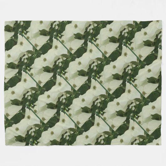 Couverture Polaire Blanche en polaire moelleuse (Devant (Horizontal))