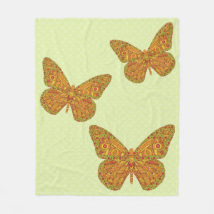 Couverture Polaire Blanche en polaire monarque indienne