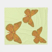 Couverture Polaire Blanche en polaire monarque indienne (Devant (Horizontal))