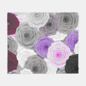 Couverture Polaire Blanche en polaire rose (Devant (Horizontal))
