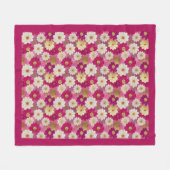 Couverture Polaire Blanche en polaire rose (Devant (Horizontal))