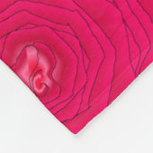 Couverture Polaire Blanche en polaire rose (Coin)