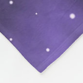 Couverture Polaire Blanche en polaire rose et violette Danse (Coin)