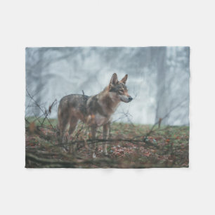 Couverture Polaire Blanche en polaire Wolfdog