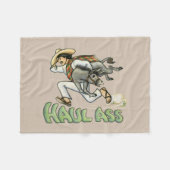 Couverture Polaire Blanche en toison à âne (Devant (Horizontal))