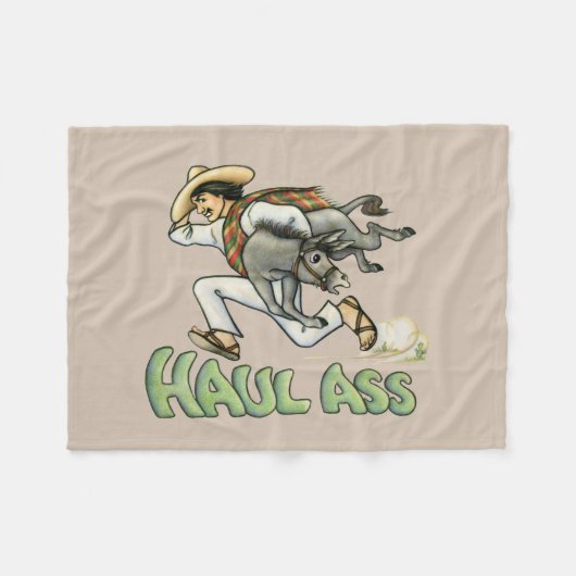 Couverture Polaire Blanche en toison à âne (Devant (Horizontal))