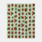 Couverture Polaire Blanche en toison de Ladybug (Devant)