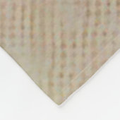 Couverture Polaire Blanche en toison dorée rose (Coin)