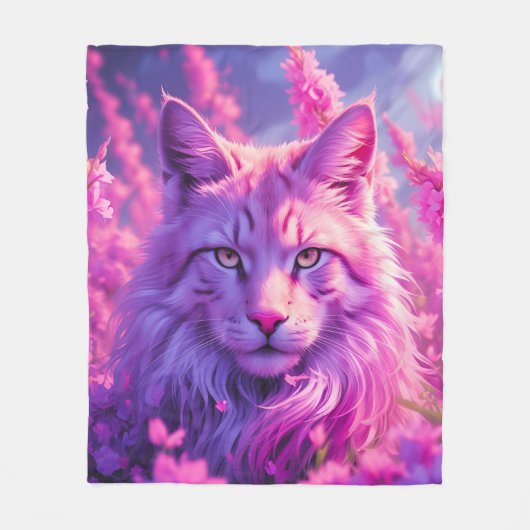 Couverture Polaire Blanche fantaisie (Devant)