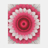 Couverture Polaire Blanche Fleece & Sherpa - Rouge, Rose (Devant)