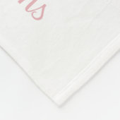 Couverture Polaire Blanche Floral Jalon Blanket Fille Mois Blanche (Coin)