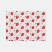 Couverture Polaire Blanche Heureuse Sainte-Valentin (Devant (Horizontal))