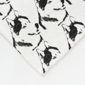 Couverture Polaire Blanche Husky Cool Sibérie Husky Fleece Blanket Bl (Coin)